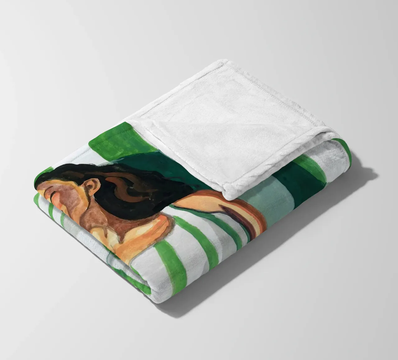 Rilassarsi con un abito a righe coperta in pile da John Boss
