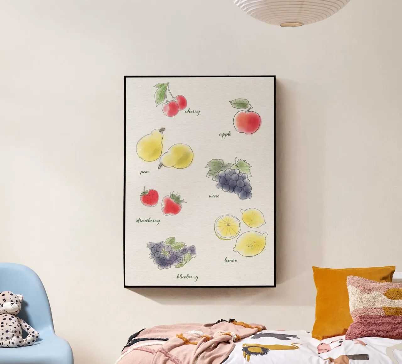 Fruits acrylic glass by Farbwelten