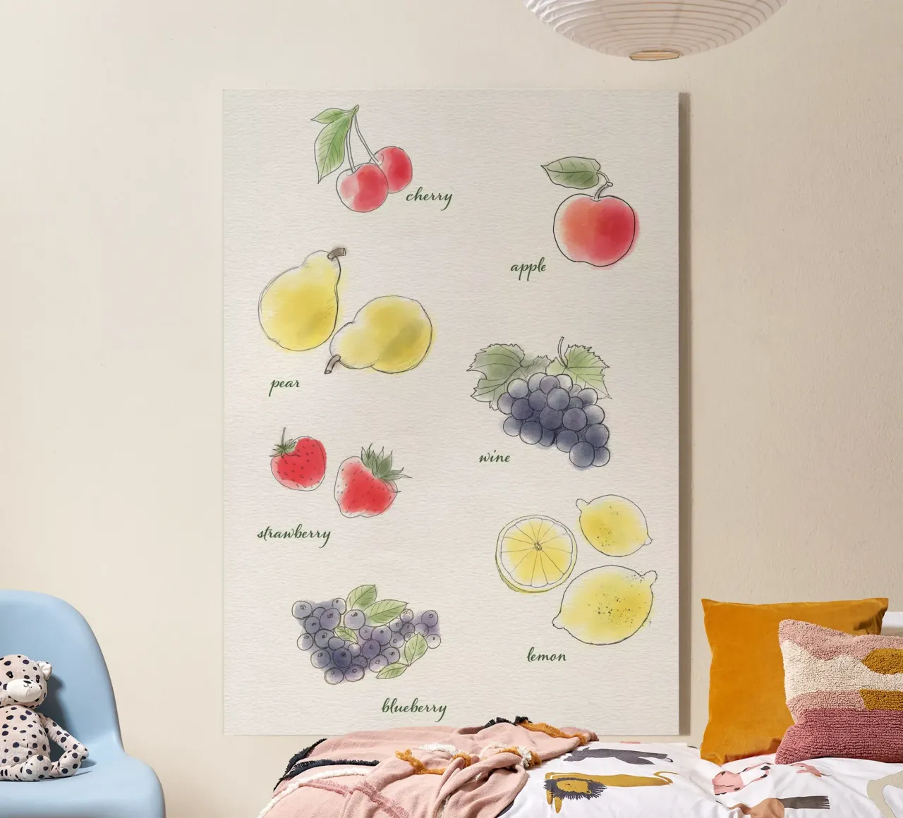 Fruits acrylic glass by Farbwelten