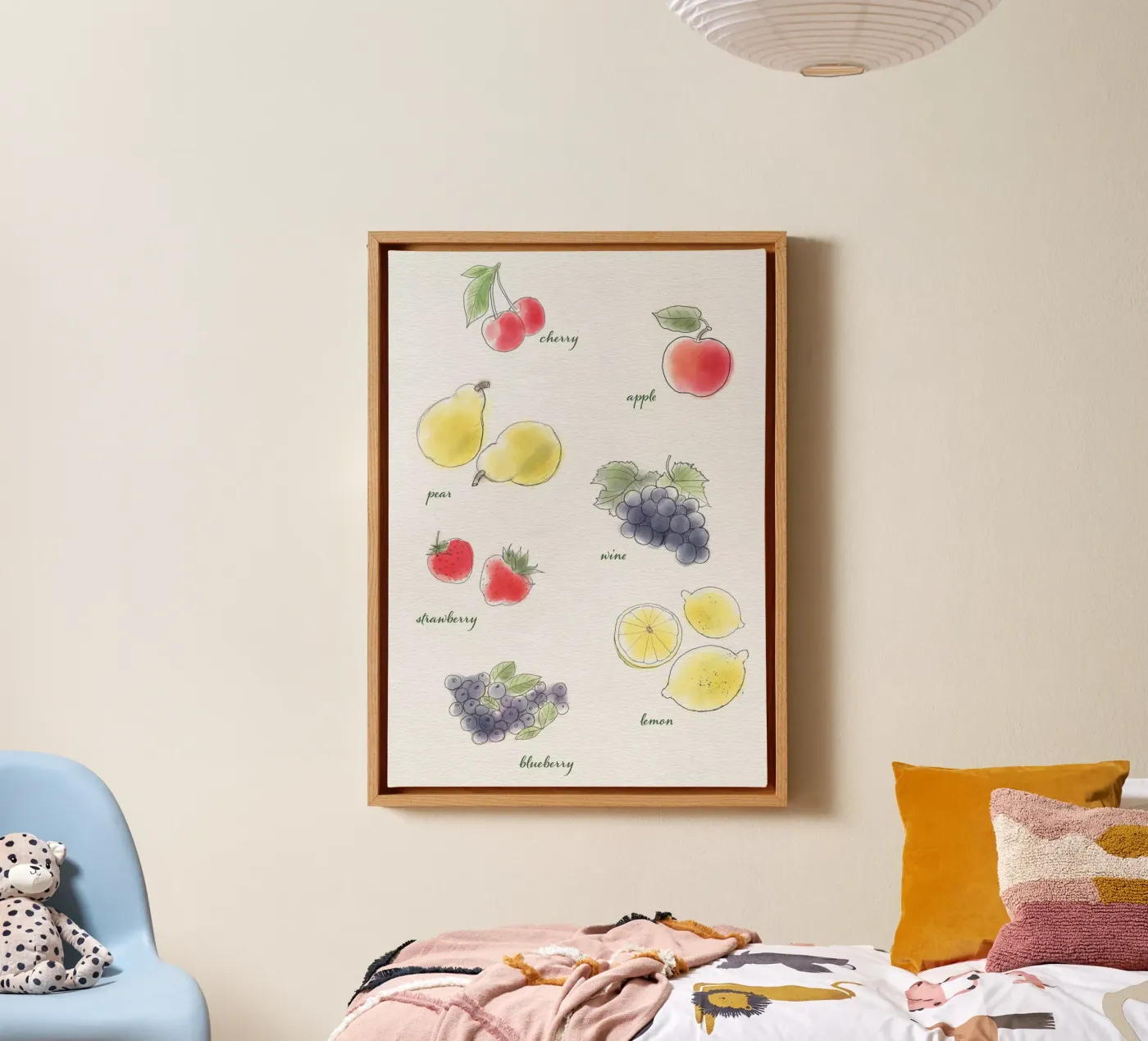 Fruits canvas van Farbwelten