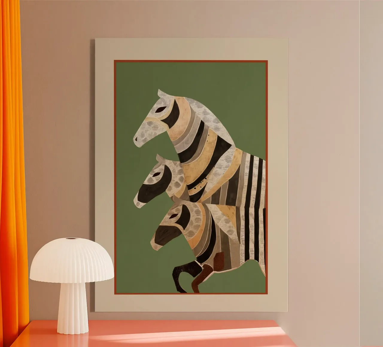 Horses in Stripes II plexiglass da cityart