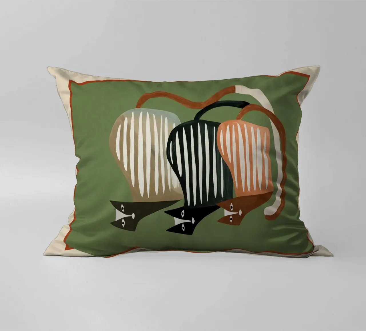 Stacked Abstract Cats II cuscino da cityart