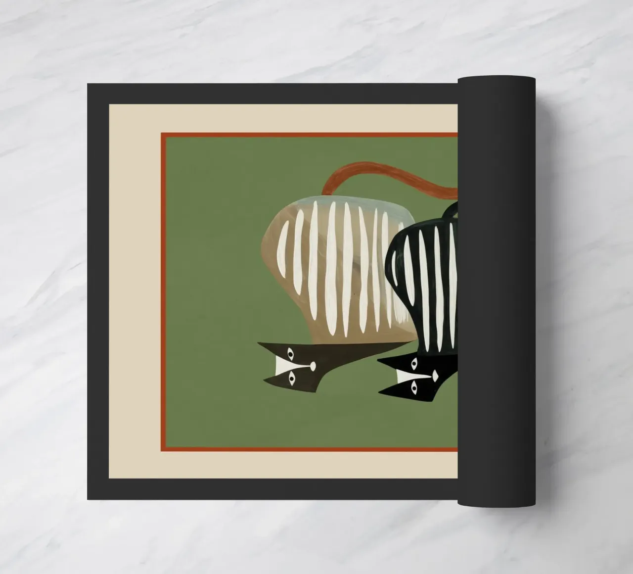 Stacked Abstract Cats II zerbino da cityart