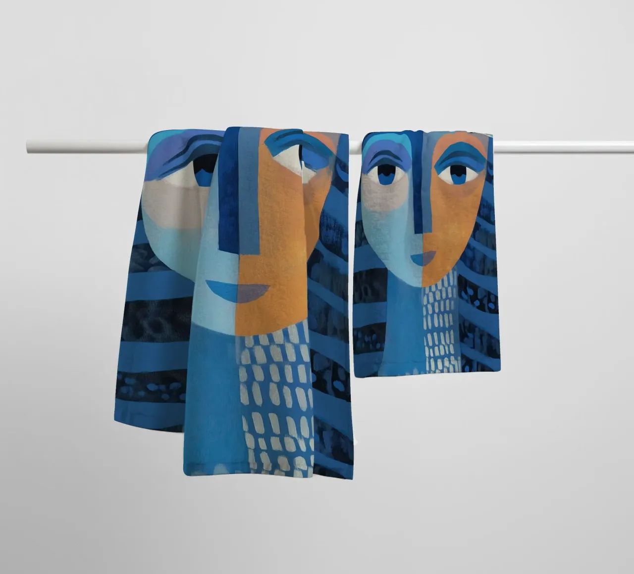 Sun and Moon asciugamano da bagno da cityart