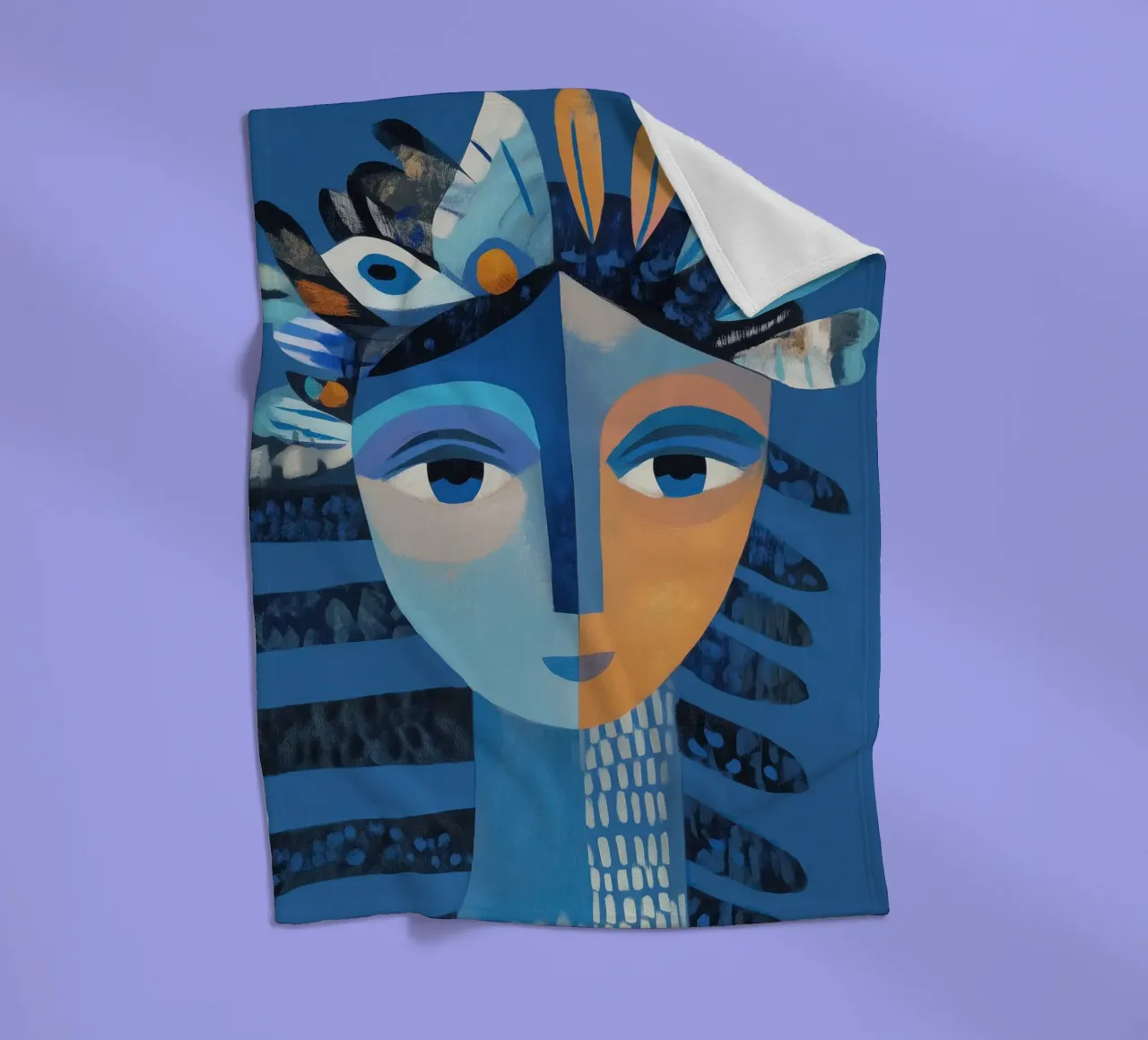 Sun and Moon coperta in pile da cityart