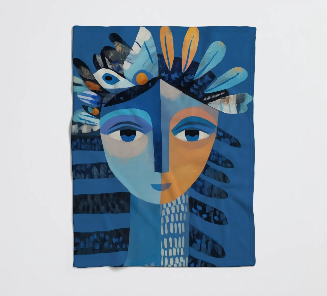 Sun and Moon coperta in pile da cityart
