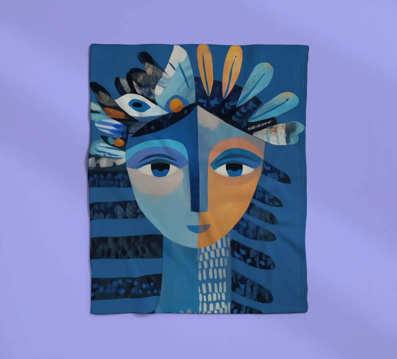 Sun and Moon coperta in pile da cityart