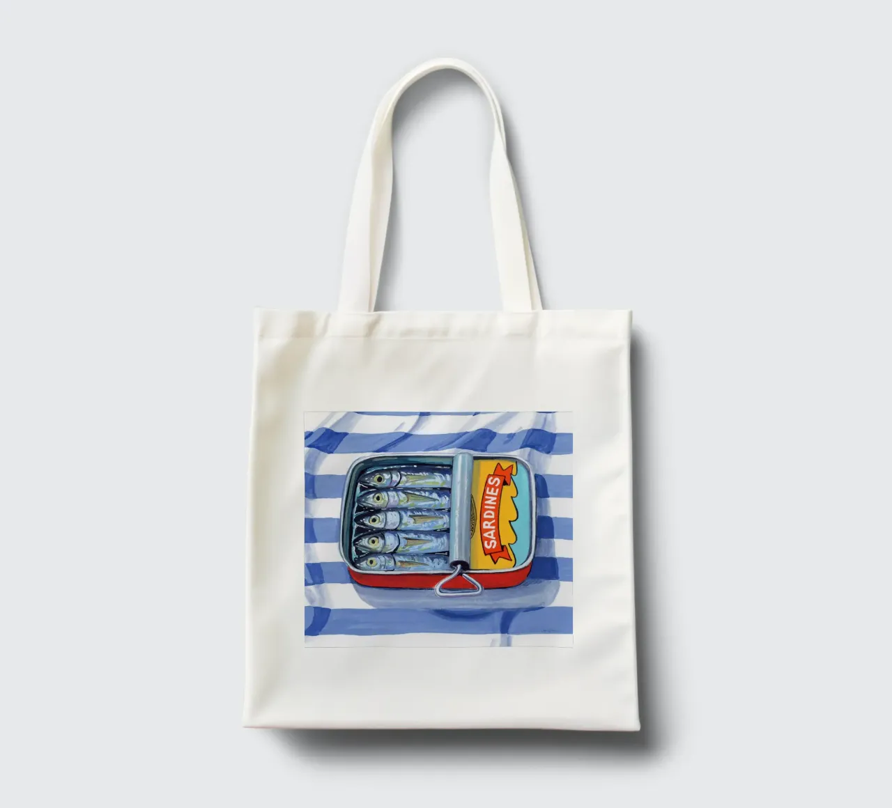 Sarde su tessuto a righe borsa in juta da John Boss