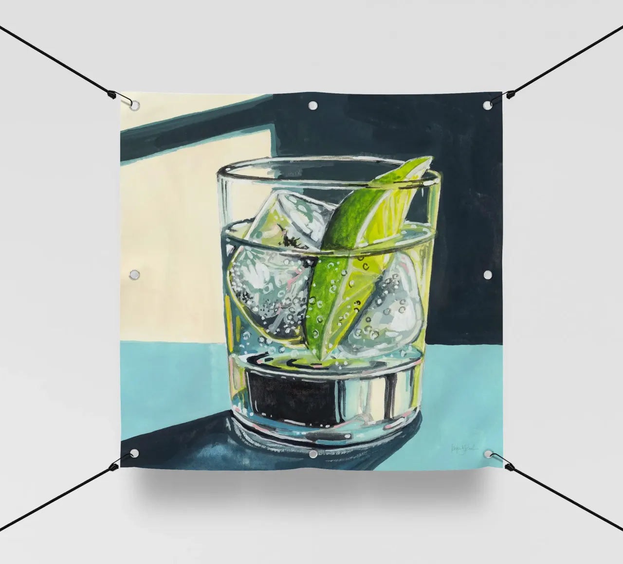Gin e Tonic forte telo in pvc da John Boss