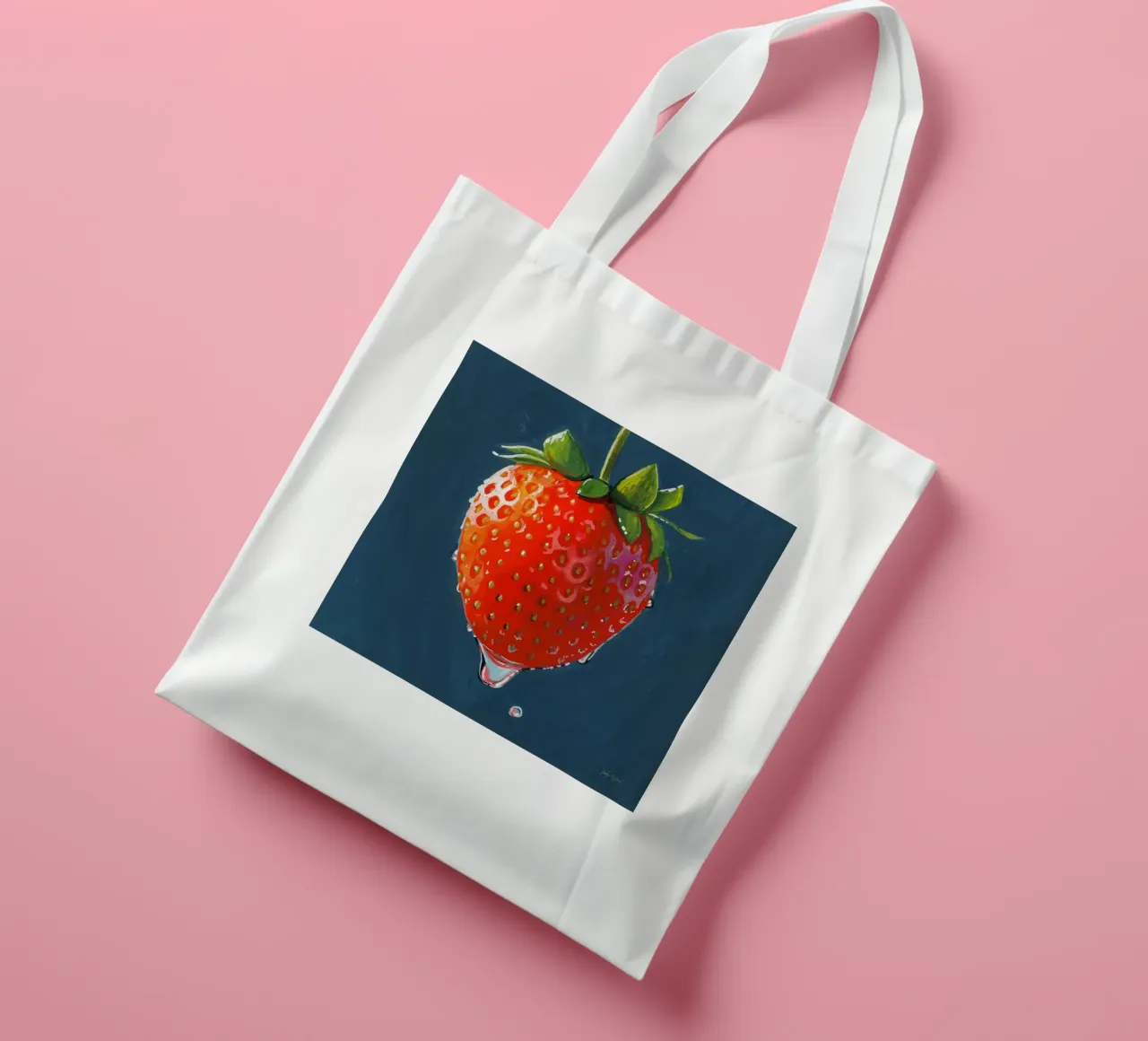 La fragola più perfetta borsa in juta da John Boss