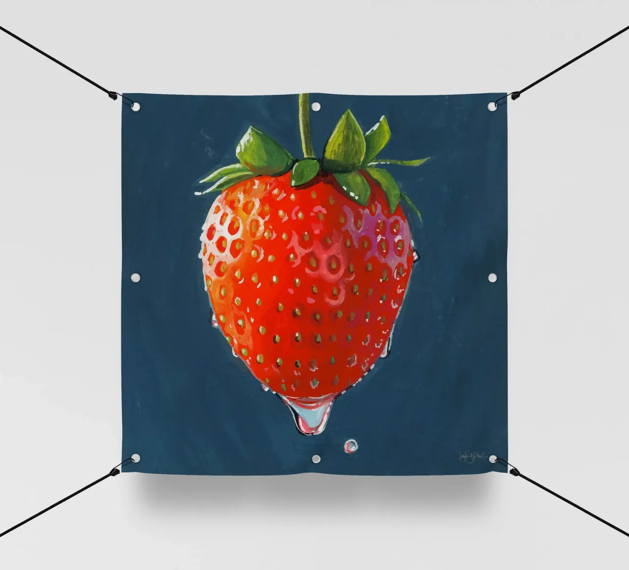 La fragola più perfetta telo in pvc da John Boss