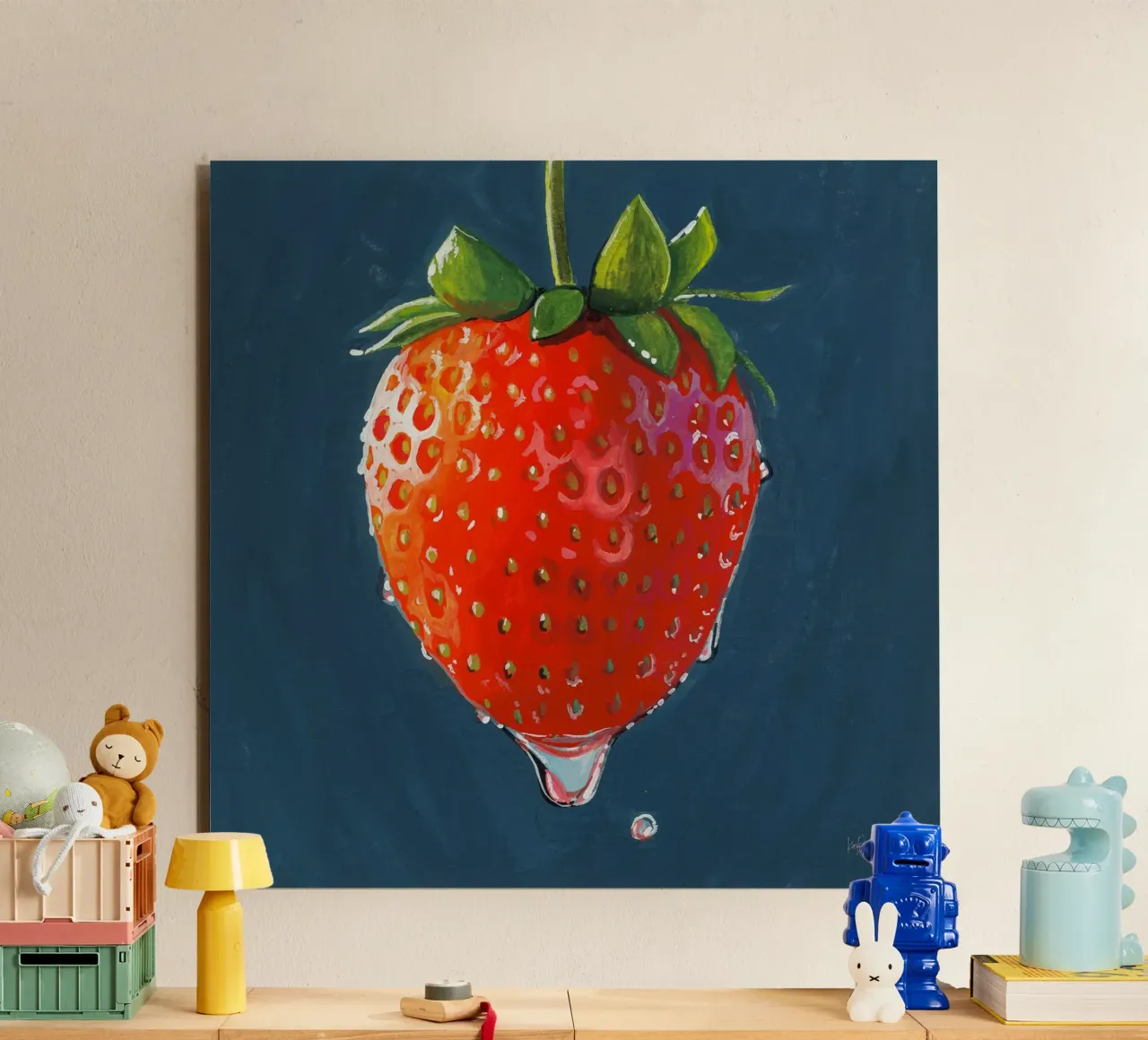 La fragola più perfetta alluminio dibond da John Boss