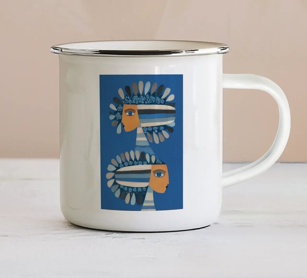 Sisters of the Moon tazza in smalto da cityart
