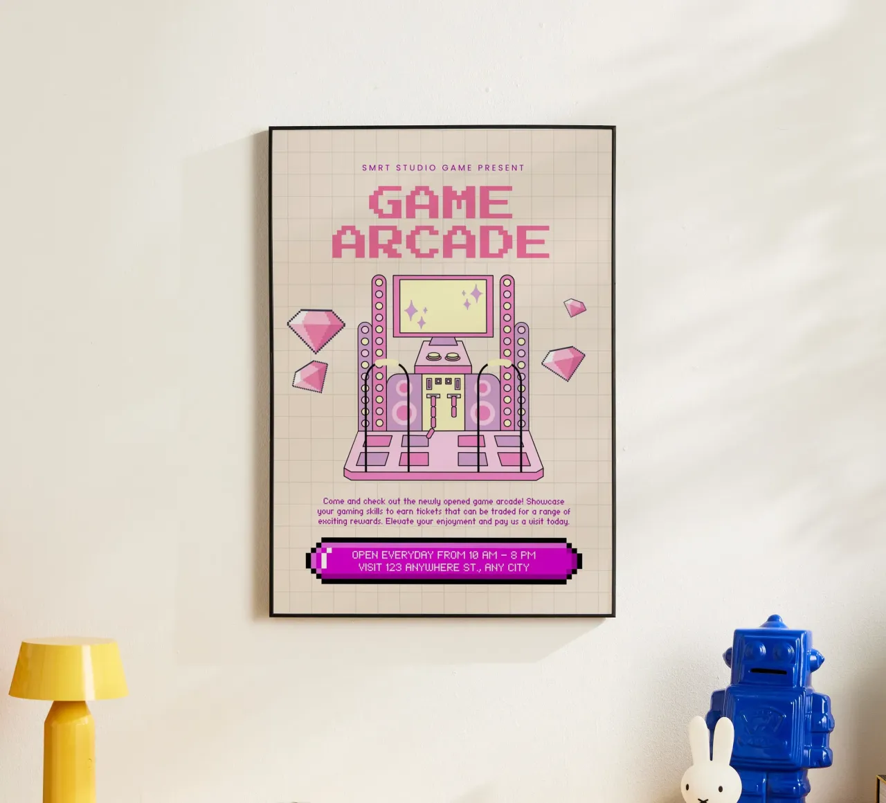 GAME ARCADE alluminio dibond da Einfach Uebel