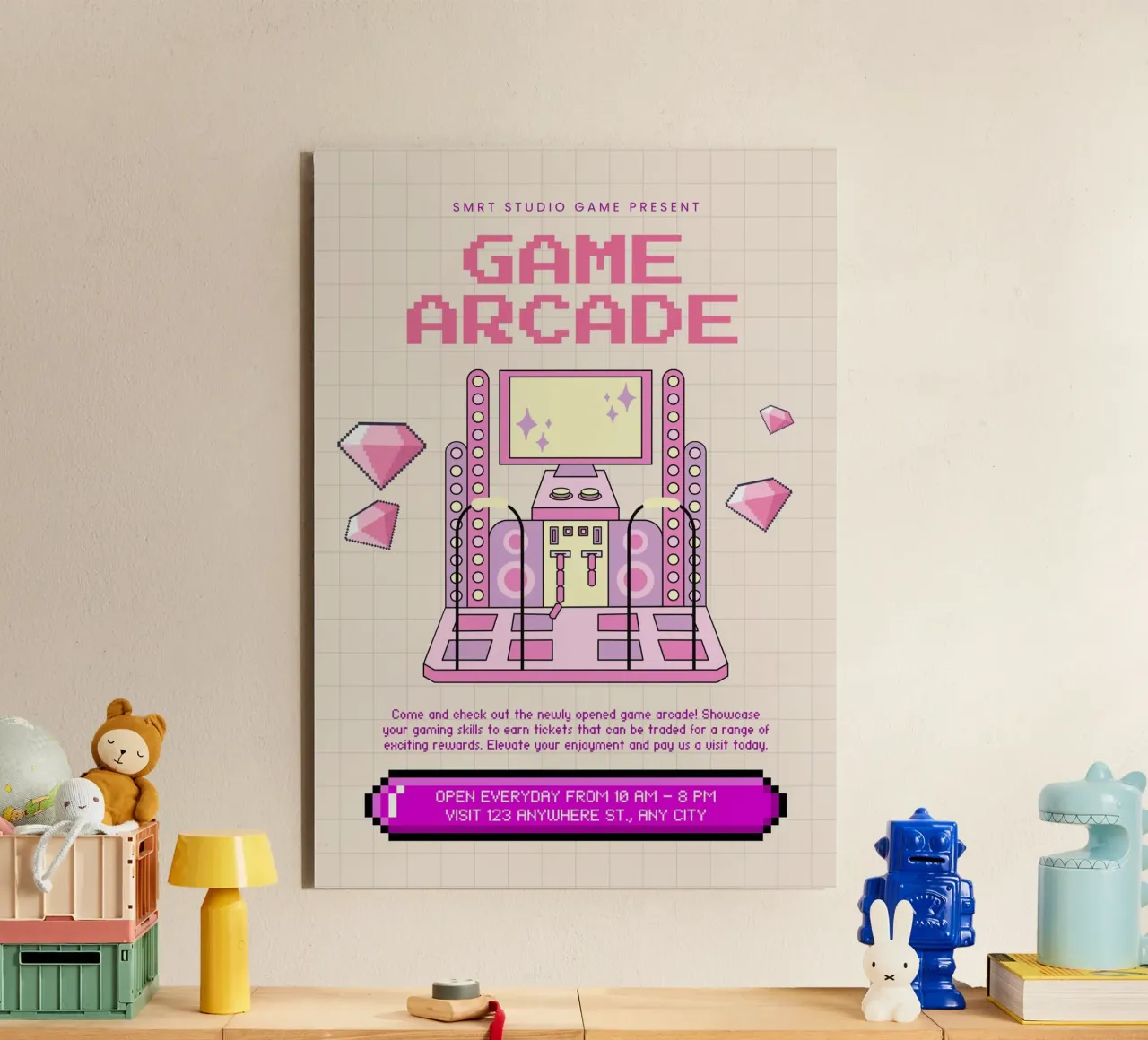 GAME ARCADE alluminio dibond da Einfach Uebel
