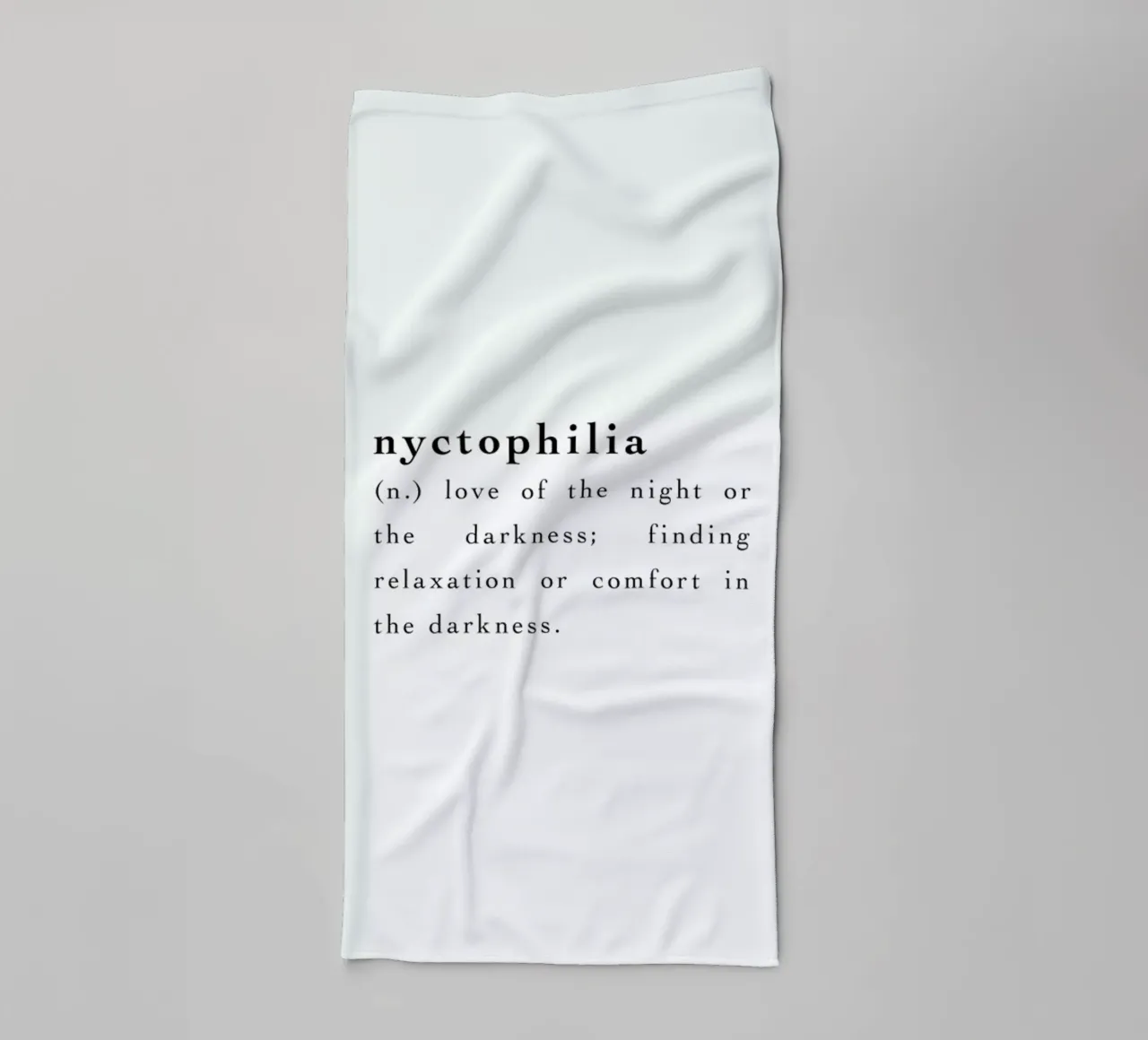 Nyctophilia towel by Studio One