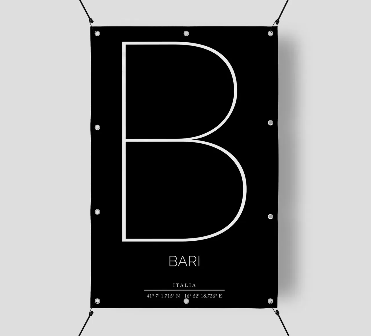 BARI - nero telo in pvc da CityLights