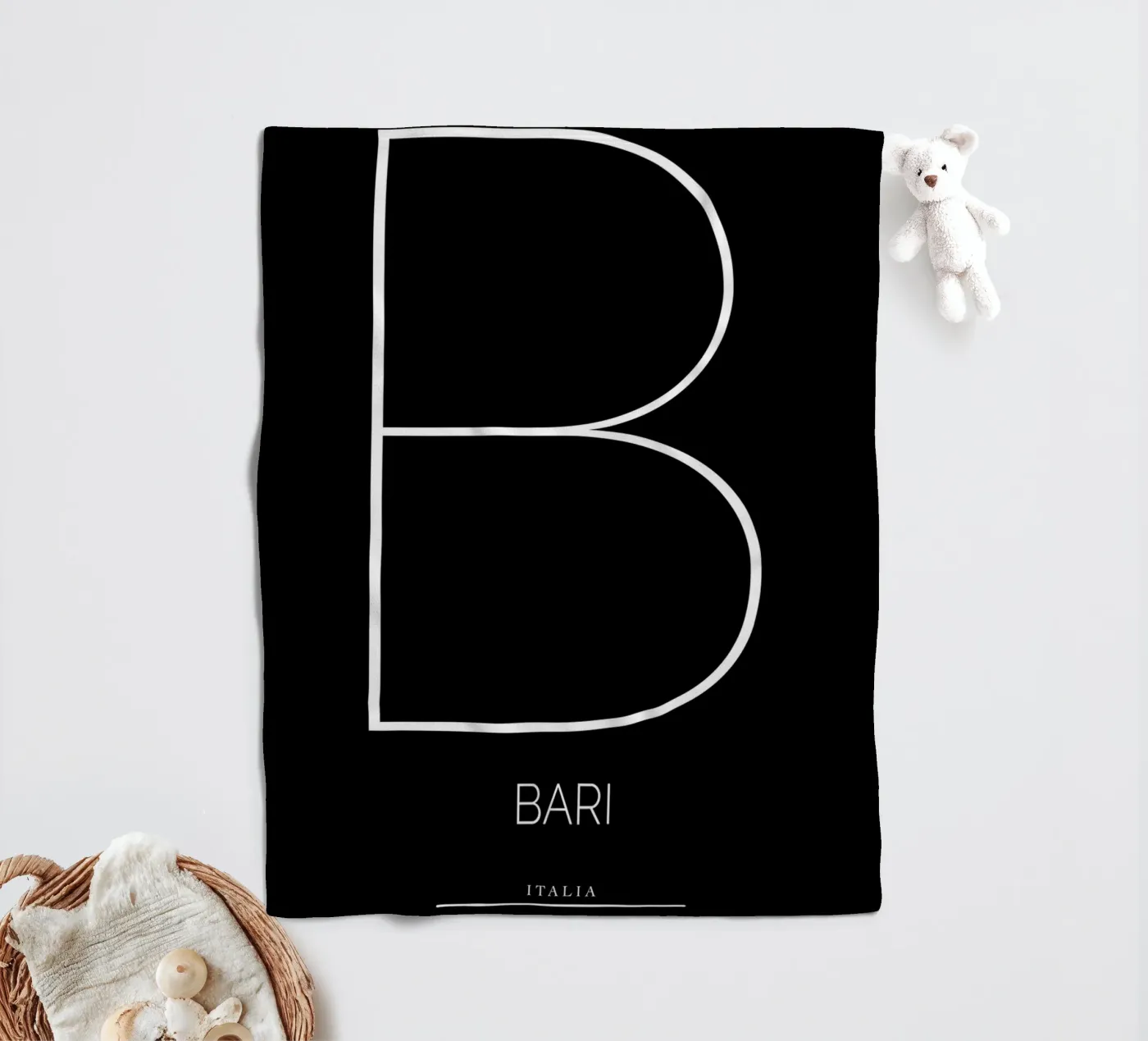 BARI - nero fleecedeken van CityLights