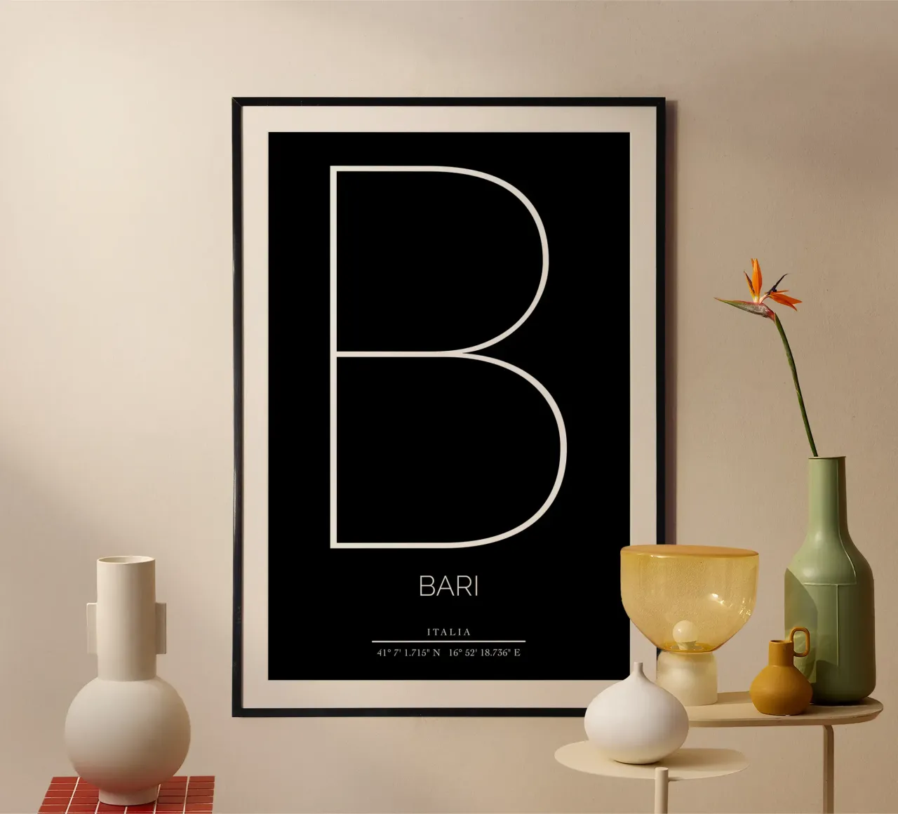 BARI - nero poster da CityLights