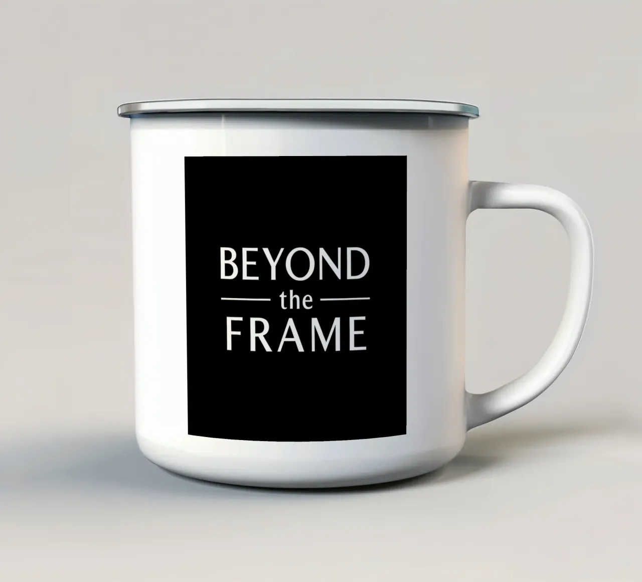 BEYOND THE FRAME tazza in smalto da Einfach Uebel