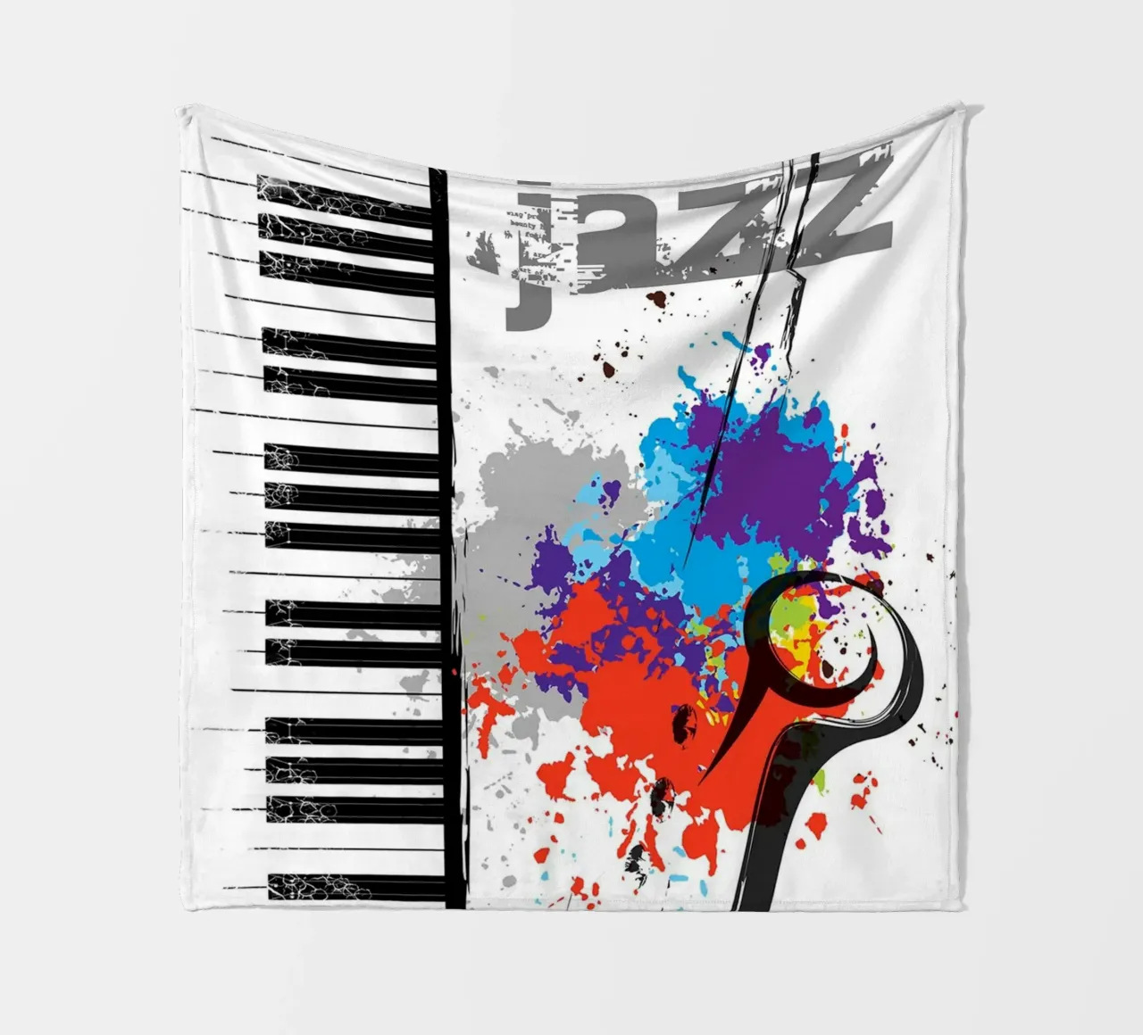 Note di jazz coperta in pile da Ronnie