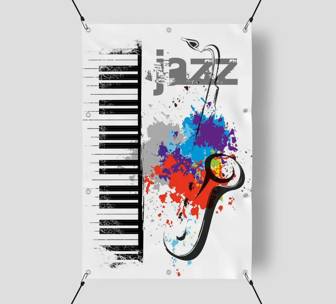 Note di jazz telo in pvc da Ronnie