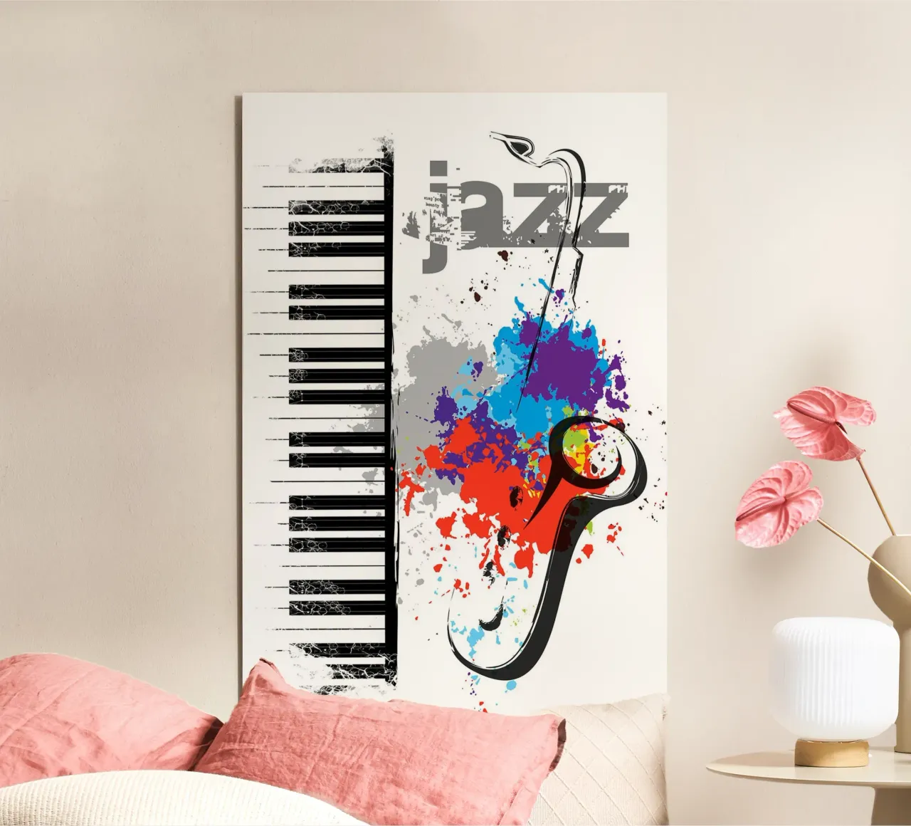 Note di jazz alluminio dibond da Ronnie