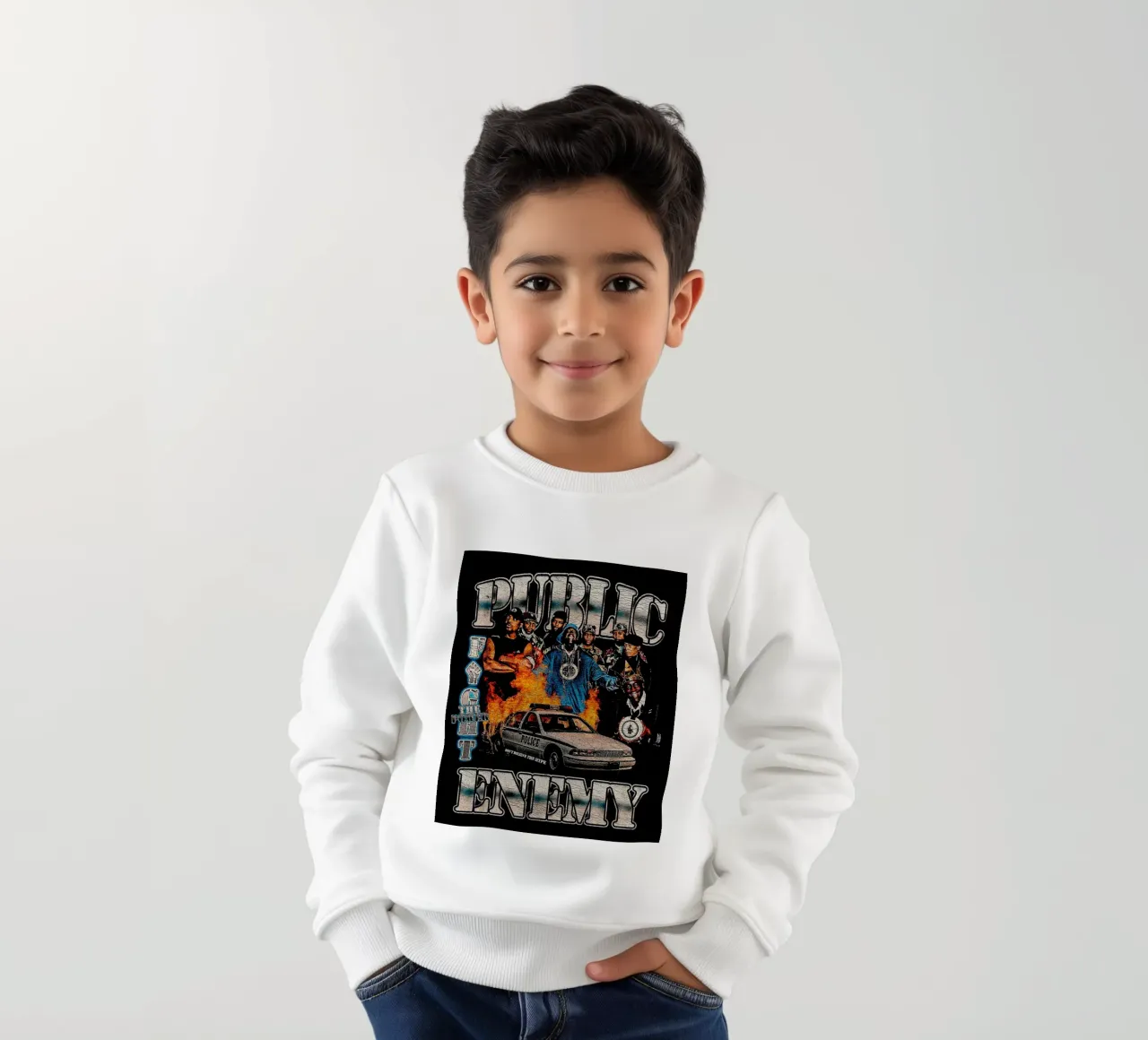 Combattere il potere - Public Enemy felpa bambino da https://www.juniqe.com/uk/shop/Henndraws