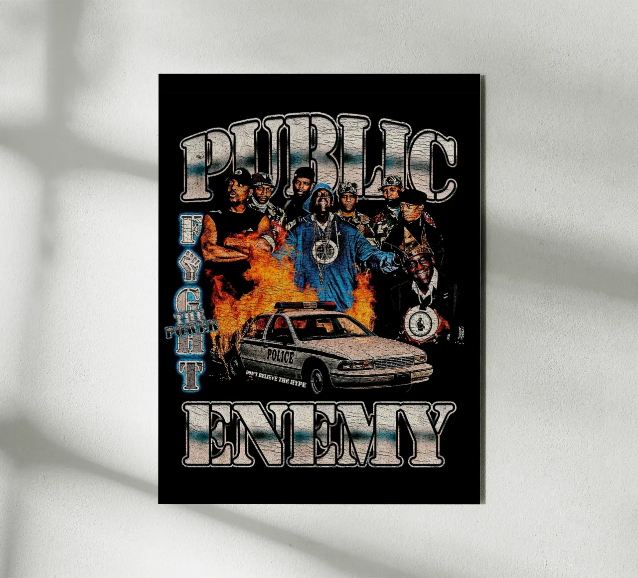 Combattere il potere - Public Enemy alluminio dibond da https://www.juniqe.com/uk/shop/Henndraws