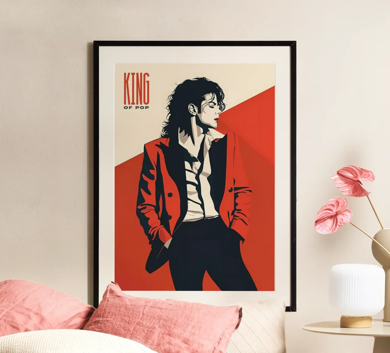 Il re del pop - Michael Jackson carta hahnemühle da Ronnie