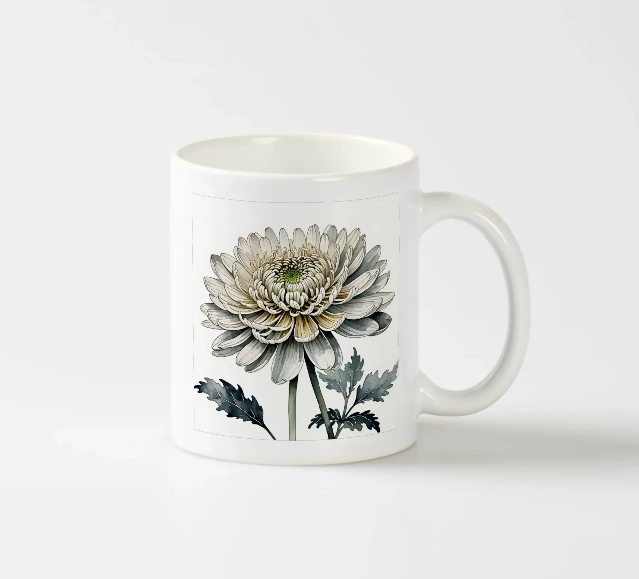 Crisantemo sereno tazza in ceramica da Artistic-shop