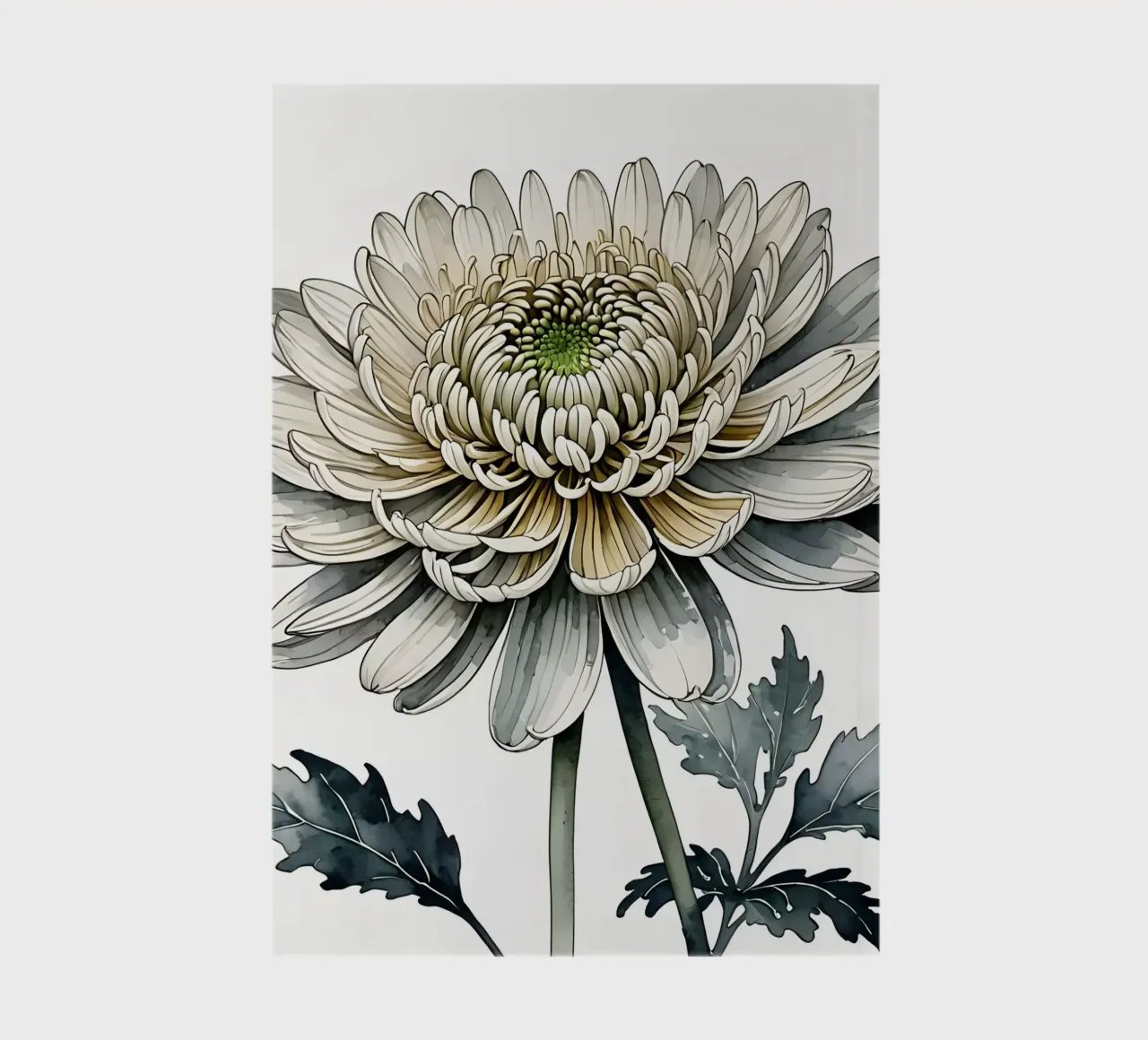 Serene Chrysanthemum notebook by Artistic-shop