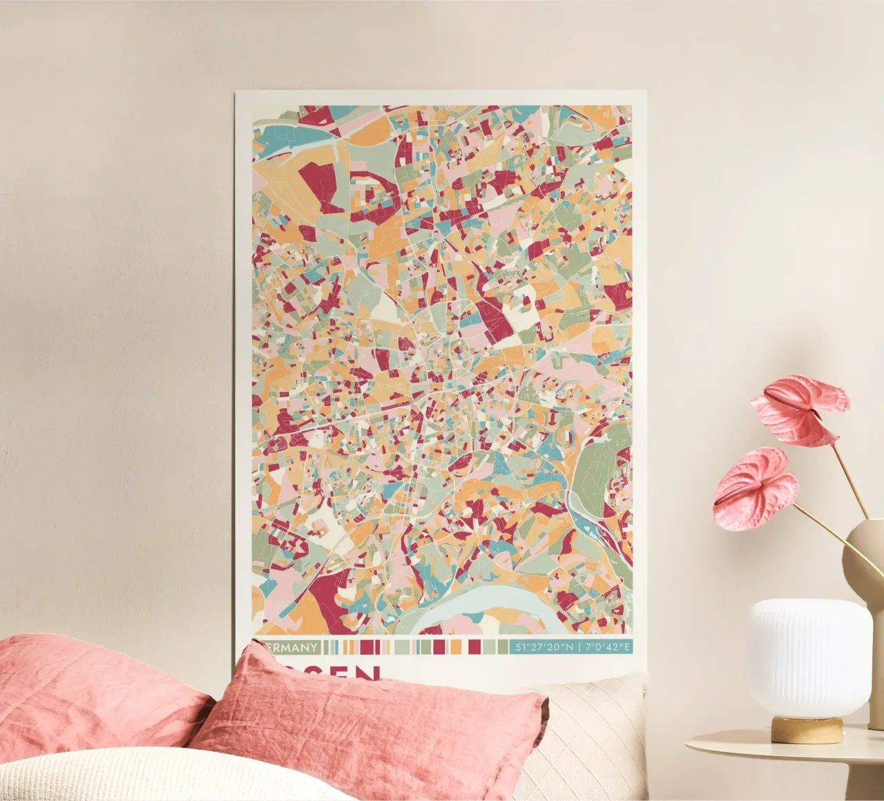Murale sul cibo carta hahnemühle da CityMapPoster