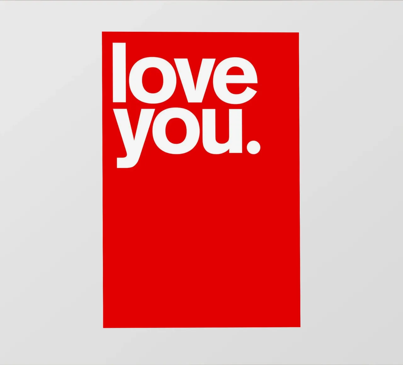 Ti amo. di THE USUAL DESIGNERS pellicola backlit da Adam