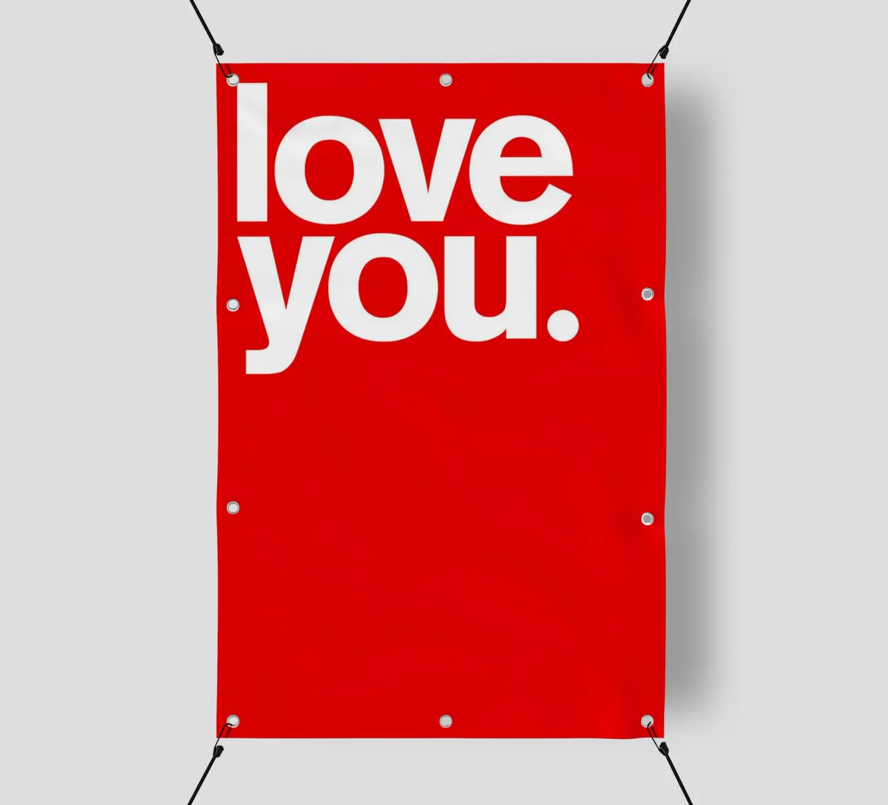 Ti amo. di THE USUAL DESIGNERS telo in pvc da Adam