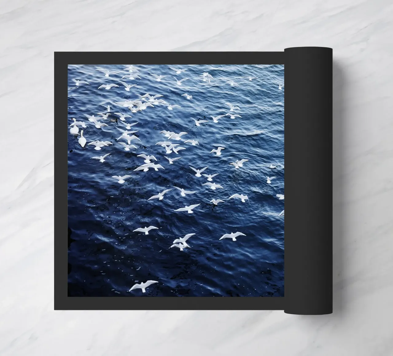 Zeemeeuwen in Wenen (Oostenrijk) deurmat van fotokunst