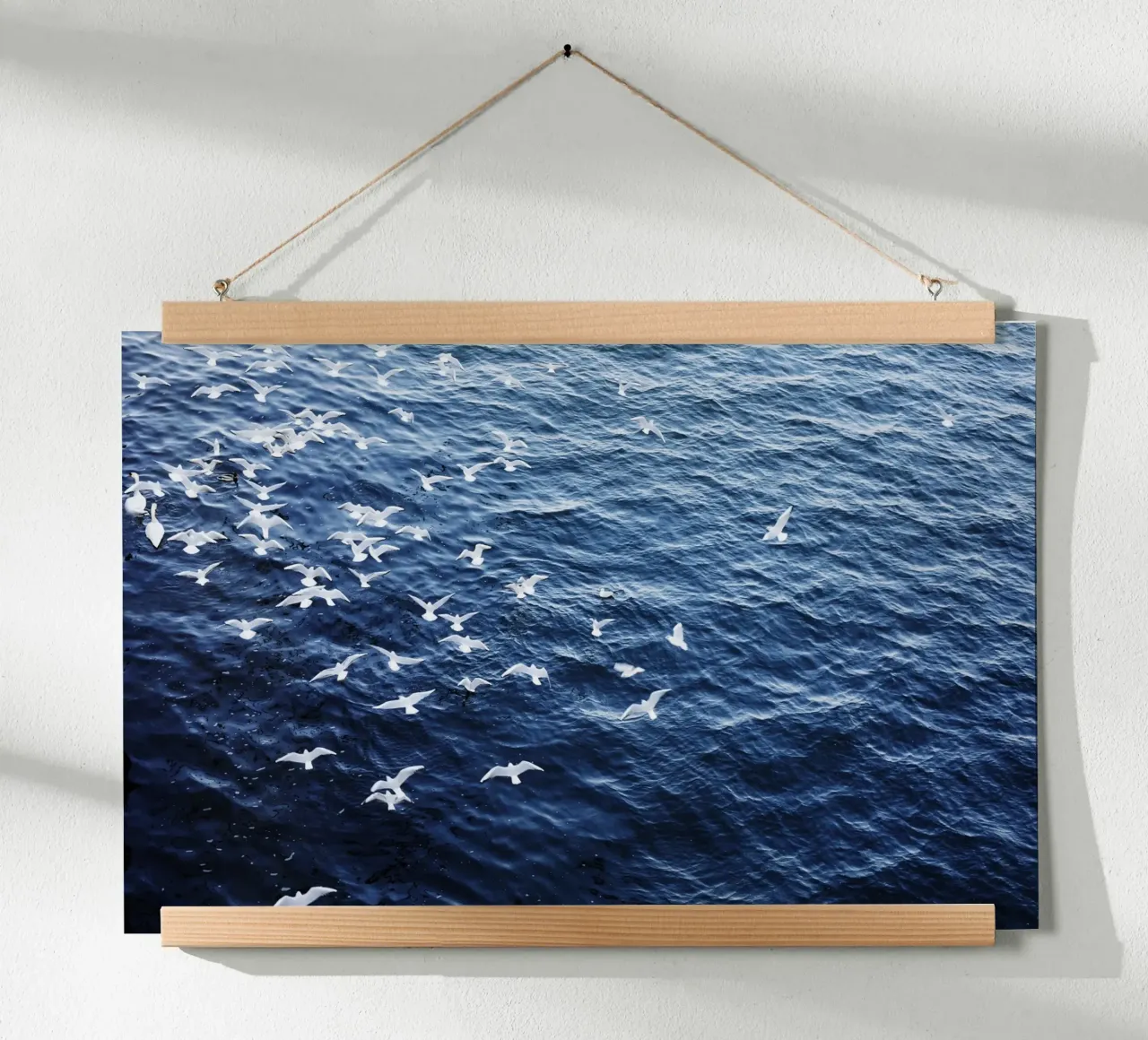 Zeemeeuwen in Wenen (Oostenrijk) poster van fotokunst