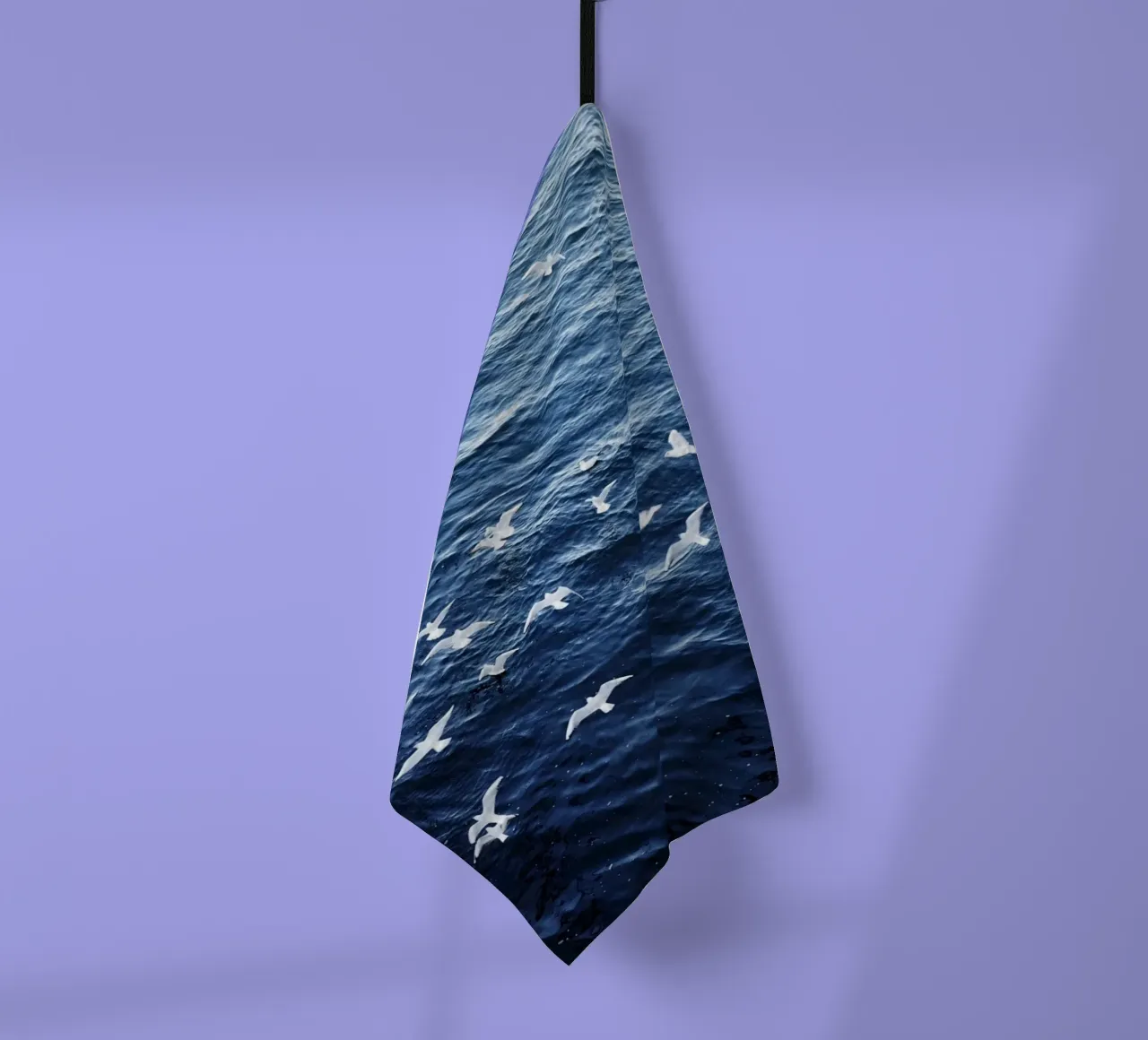 Zeemeeuwen in Wenen (Oostenrijk) theedoek van fotokunst