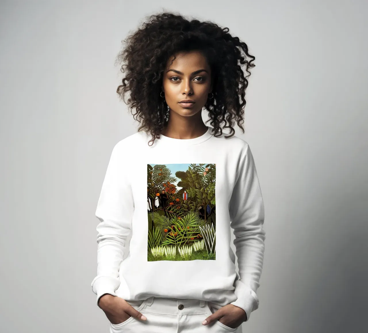 Henri Rousseau - Uccello bello felpa da KOOL STORE