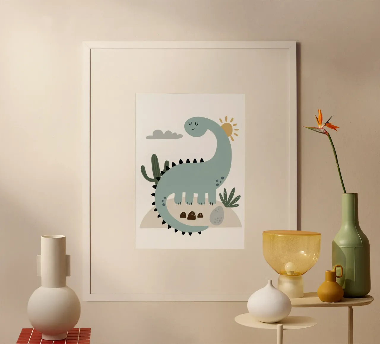 bRontosaurus Blau Poster von Panait Ivascu