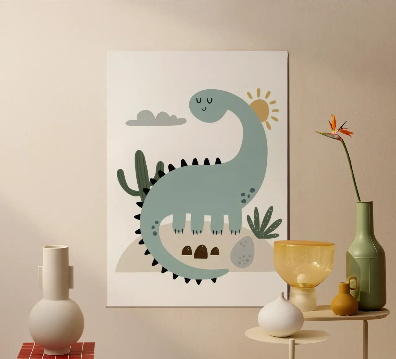 bRontosaurus Blau Poster von Panait Ivascu