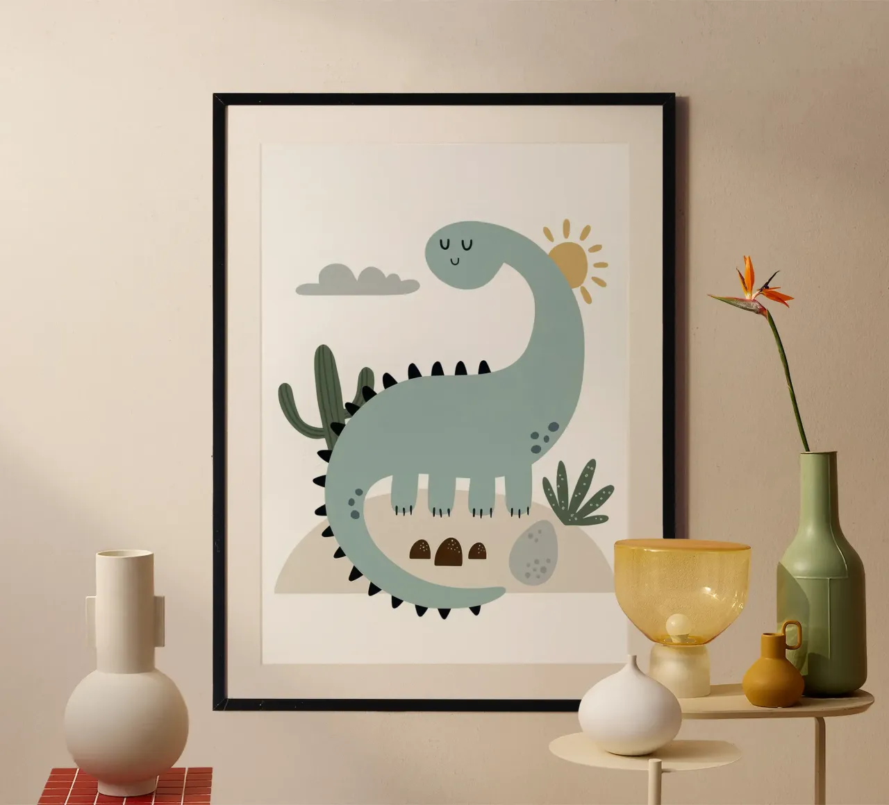 bRontosaurus Blau Poster von Panait Ivascu