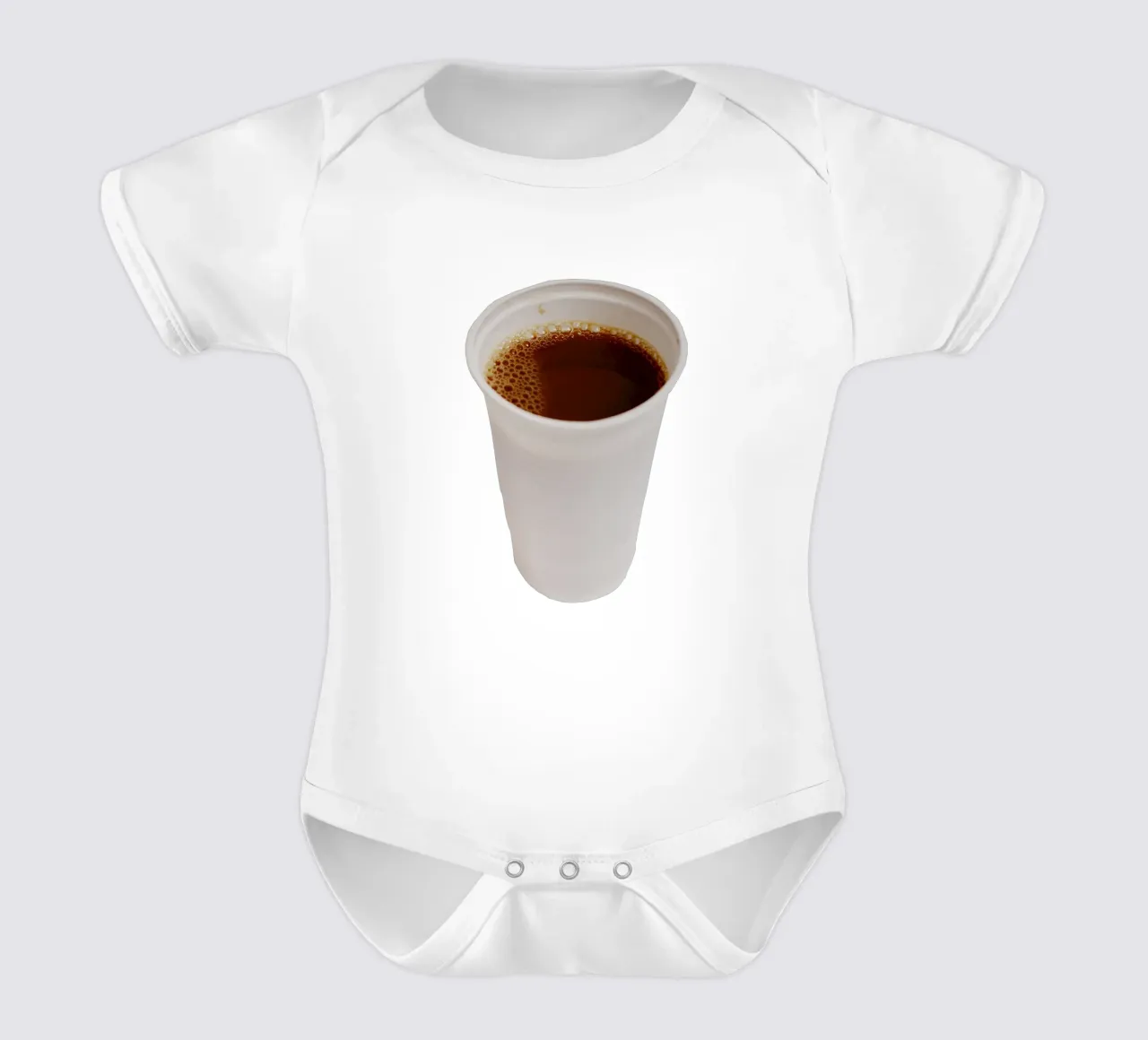 L'ora del caffè body neonato maniche corte da Simon Koy