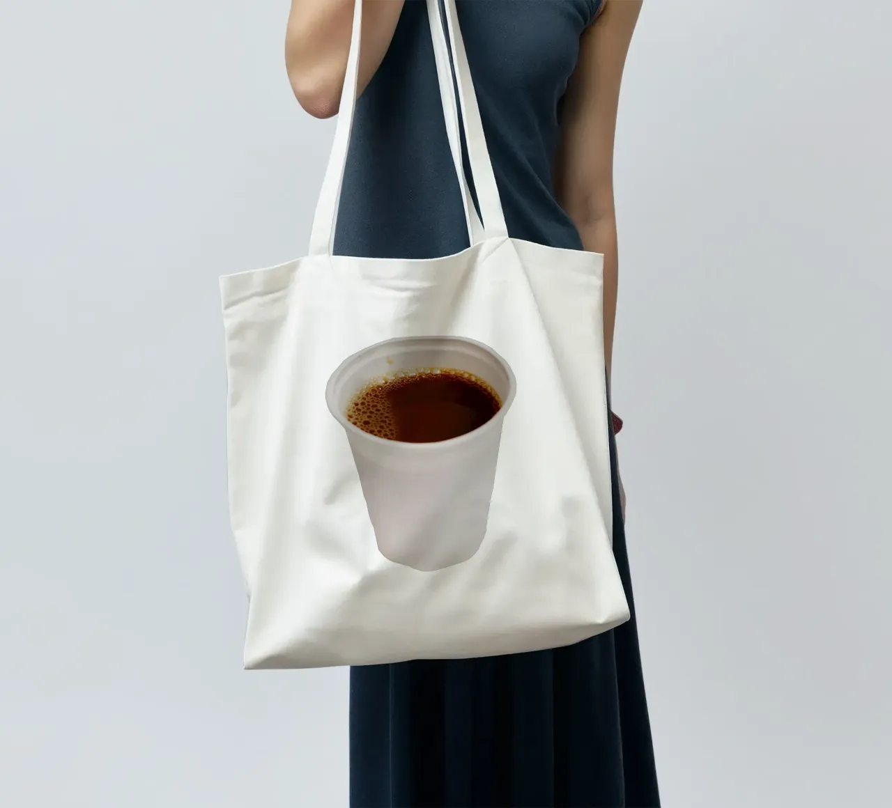 L'ora del caffè borsa in juta da Simon Koy