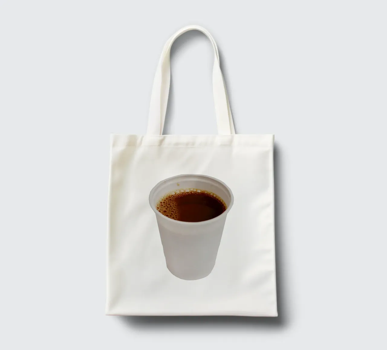 L'ora del caffè borsa in juta da Simon Koy