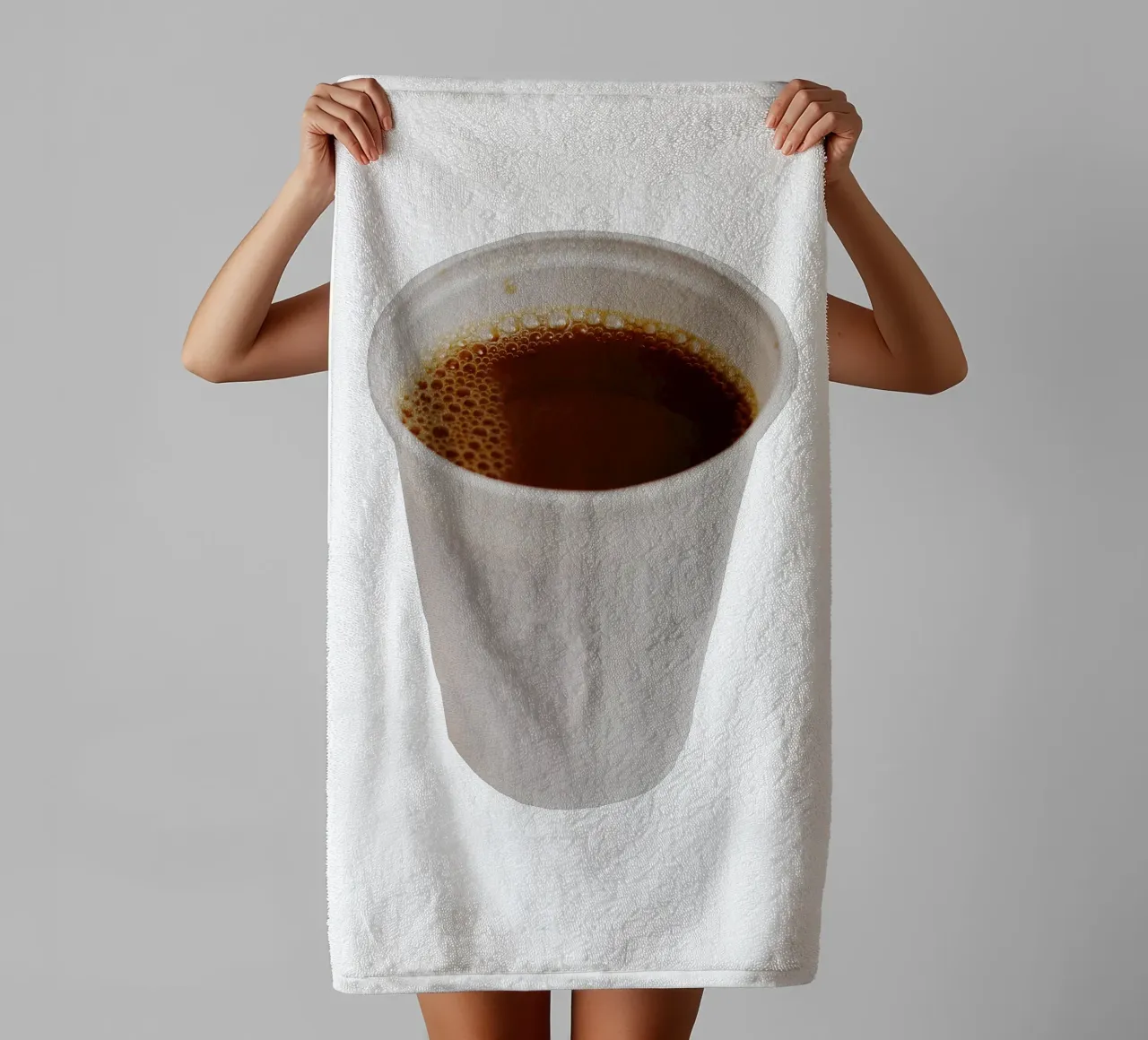 L'ora del caffè asciugamano da bagno da Simon Koy