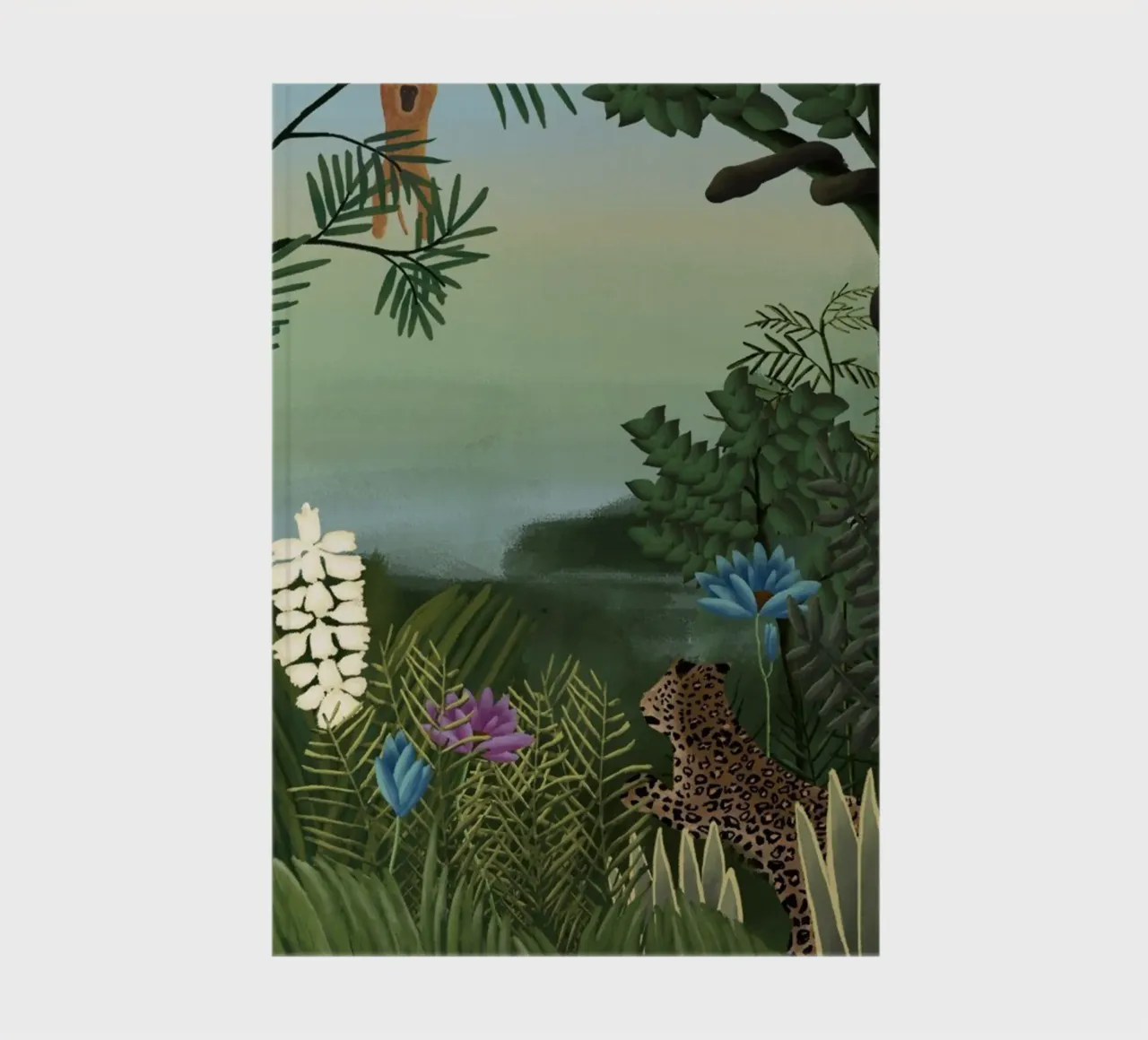 Henri Rousseau - Leopardi e scimmie diario da KOOL STORE