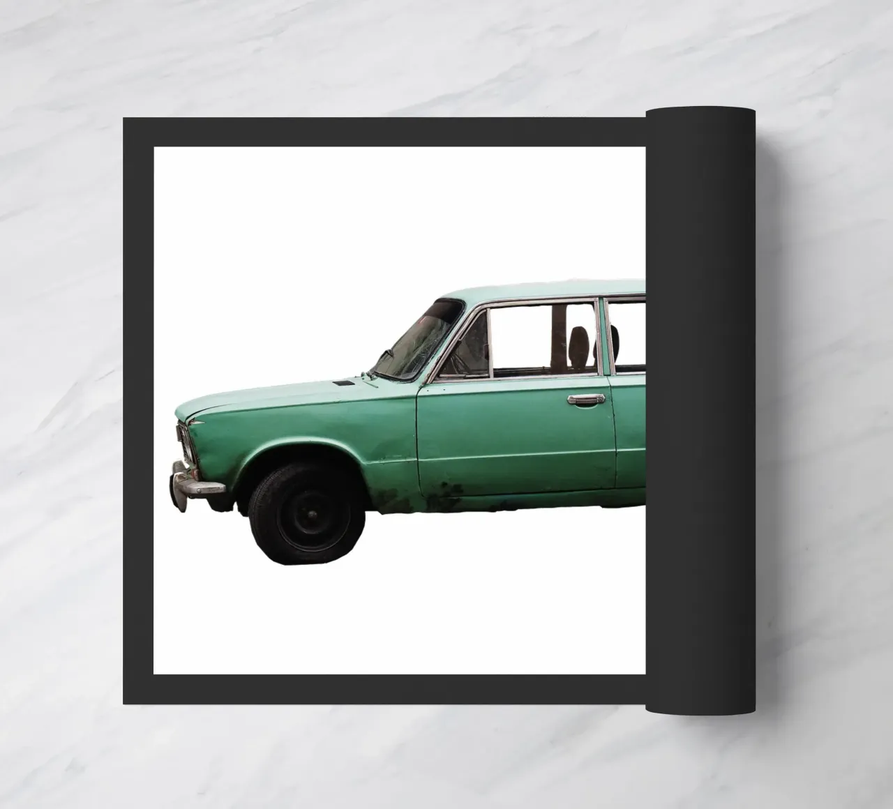 Vecchia auto Ucraina zerbino da fotokunst