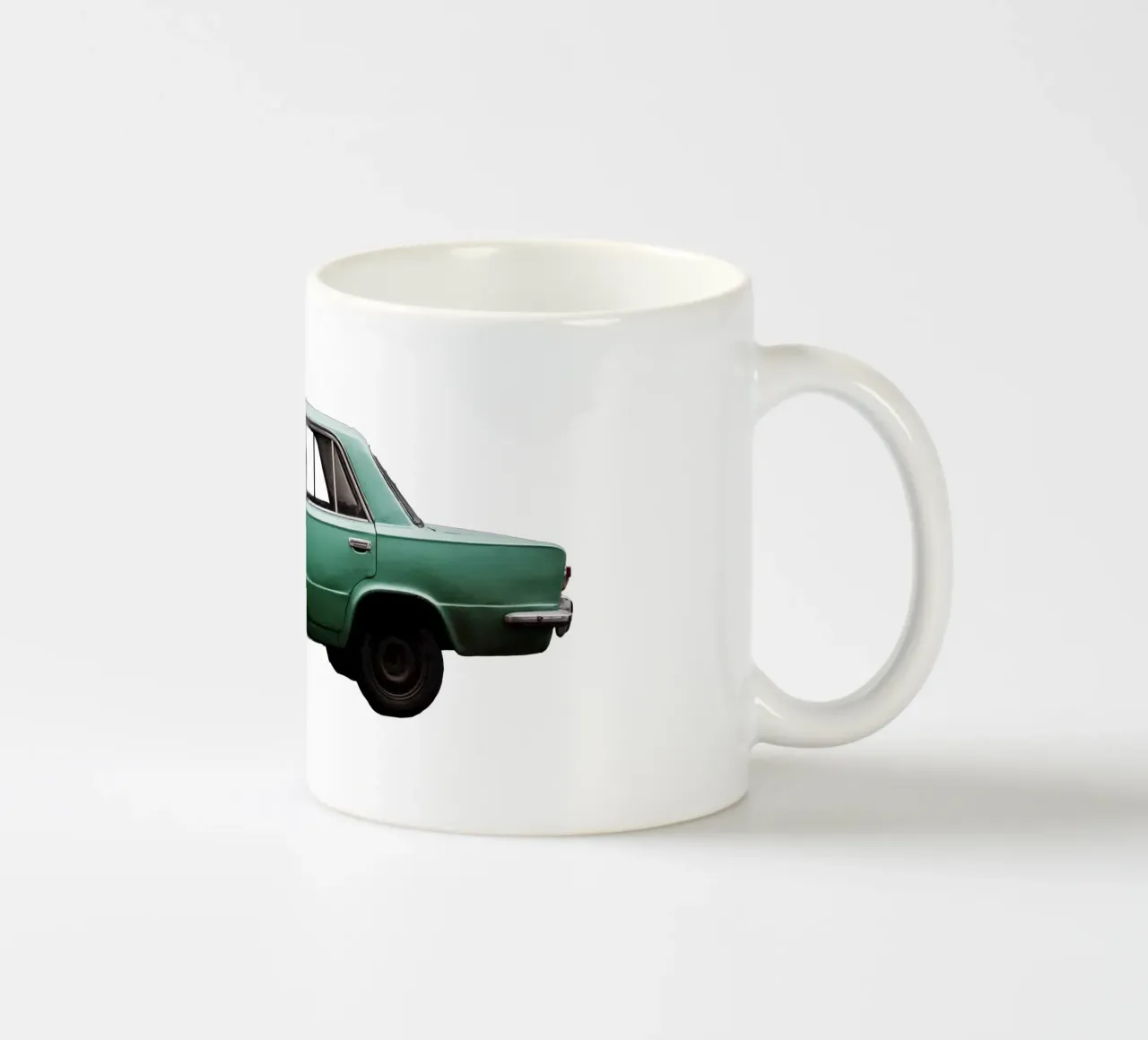 Vecchia auto Ucraina tazza in ceramica da Simon Koy