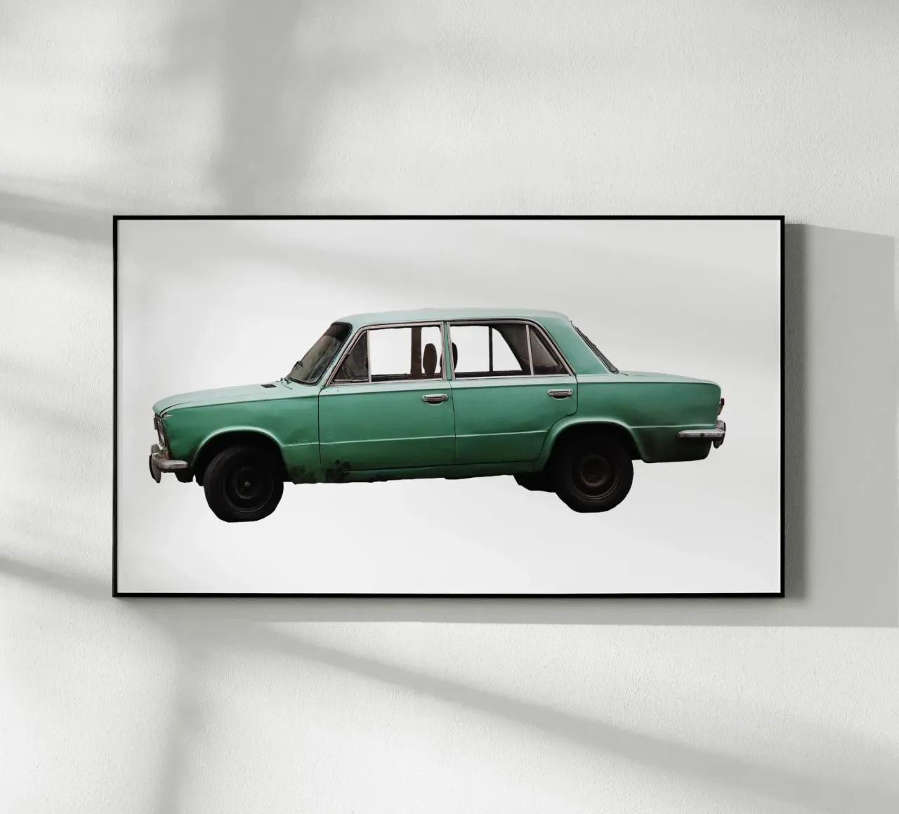 Vecchia auto Ucraina plexiglass da fotokunst